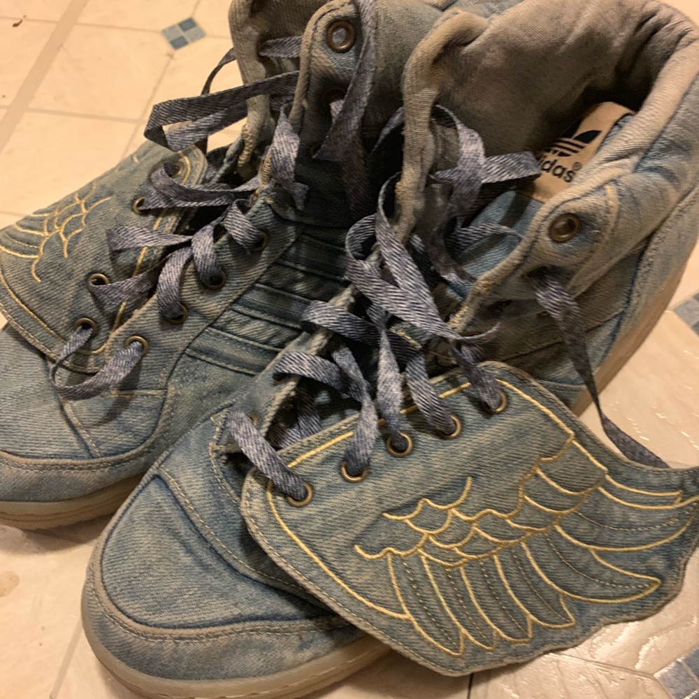 Jeremy Scott Denim Adidas size 9.5